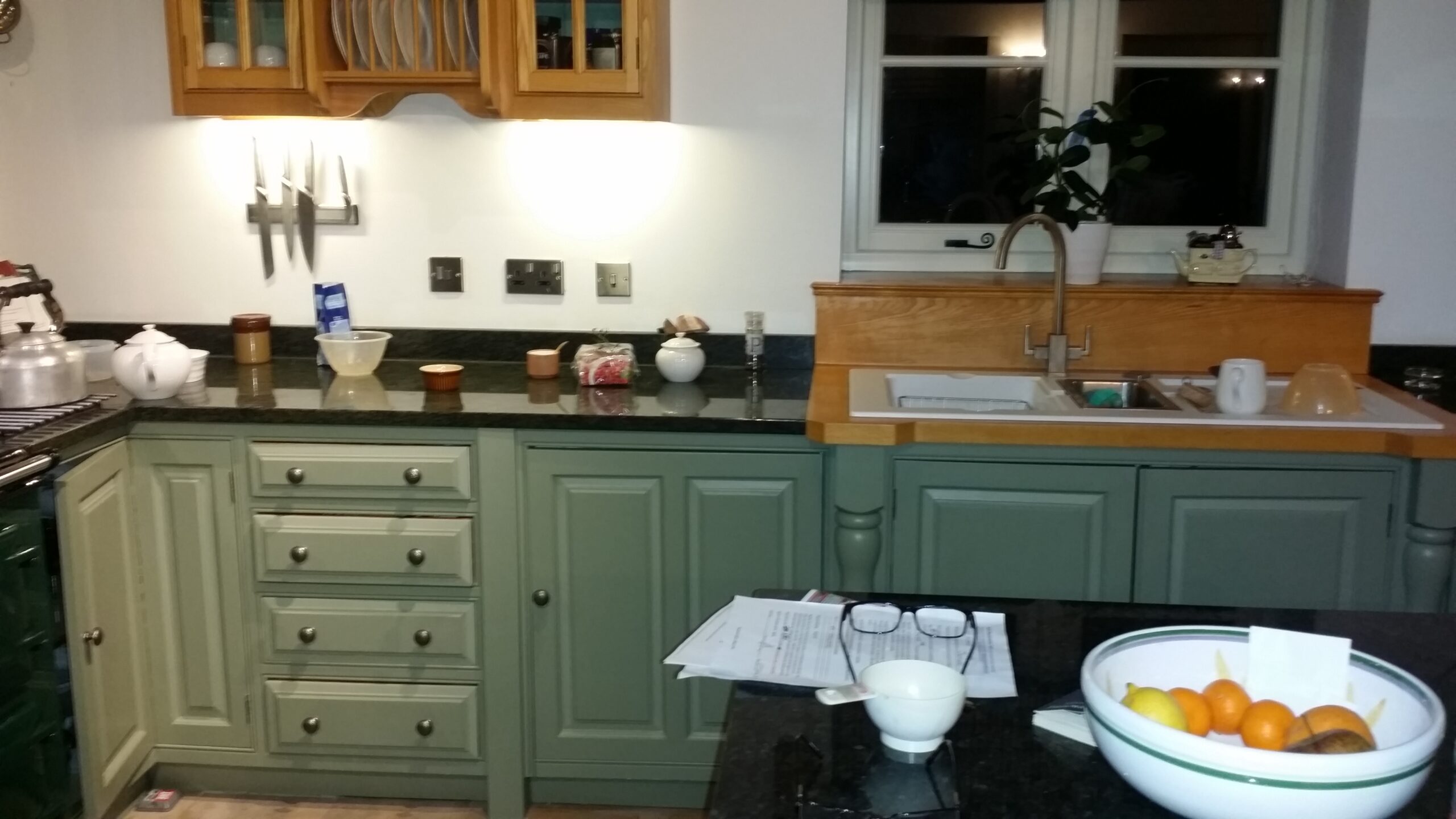 Farrow and ball Grey Green Kitchen