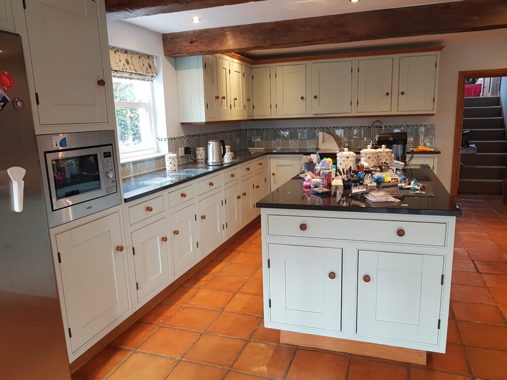 Hand Painted kitchen  with island