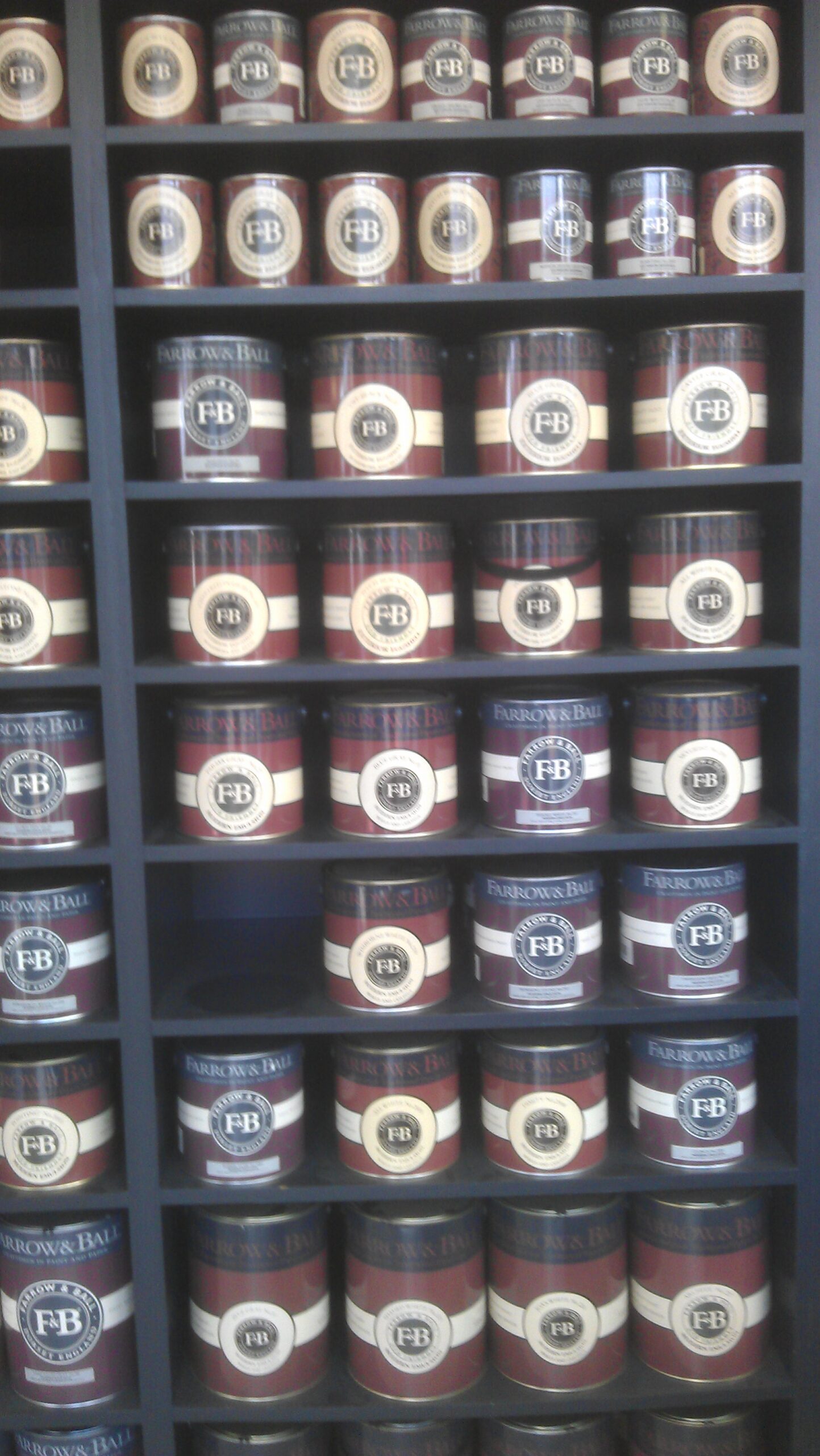 Farrow and Ball Tins of Paint