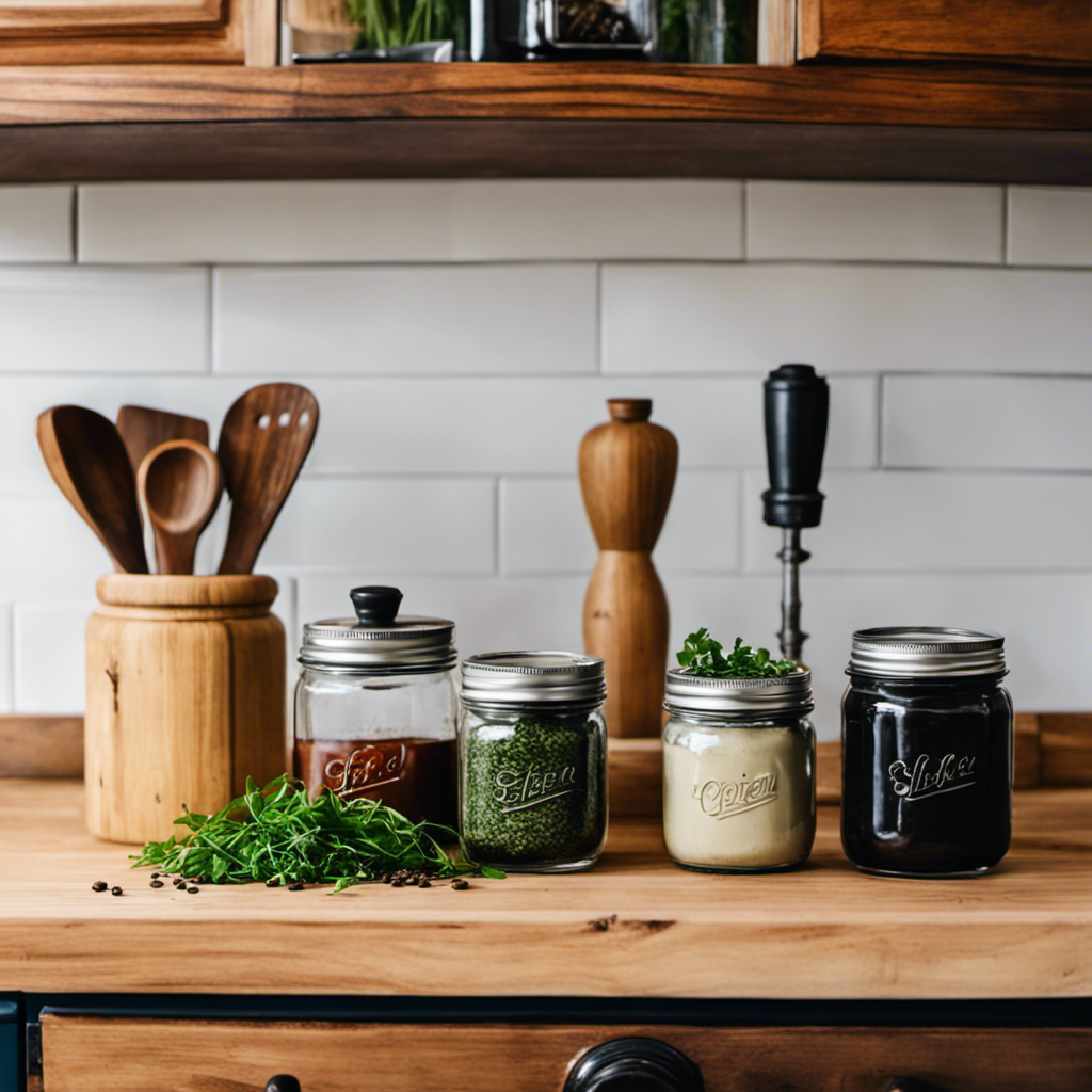 An image showcasing a beautiful, budget-friendly countertop transformation